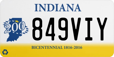 IN license plate 849VIY