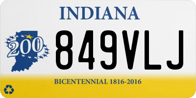 IN license plate 849VLJ