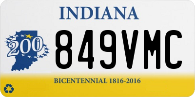 IN license plate 849VMC
