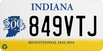 IN license plate 849VTJ