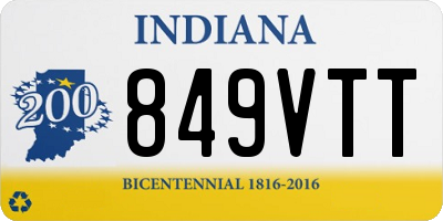 IN license plate 849VTT