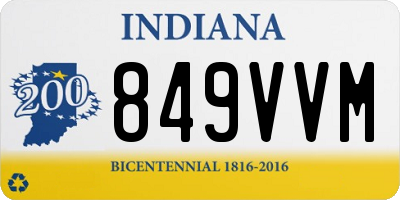 IN license plate 849VVM