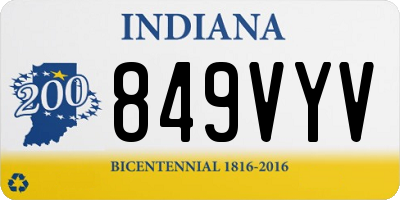 IN license plate 849VYV