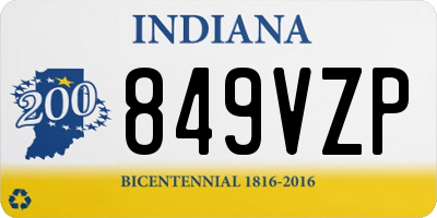 IN license plate 849VZP