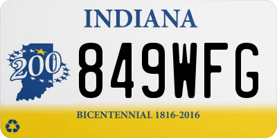 IN license plate 849WFG
