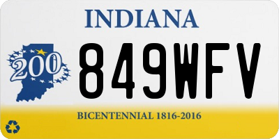 IN license plate 849WFV