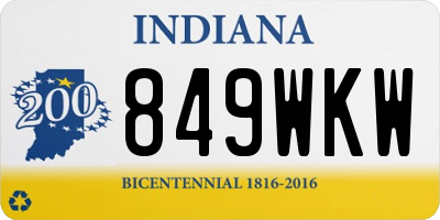 IN license plate 849WKW
