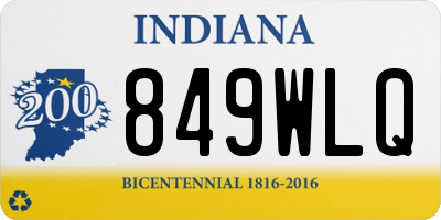 IN license plate 849WLQ