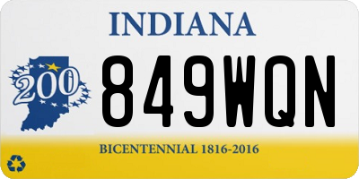 IN license plate 849WQN
