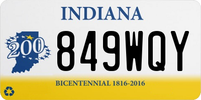 IN license plate 849WQY