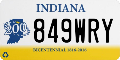 IN license plate 849WRY