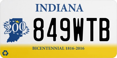 IN license plate 849WTB