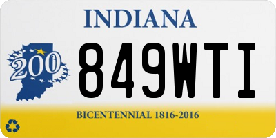 IN license plate 849WTI