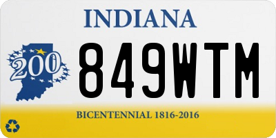 IN license plate 849WTM