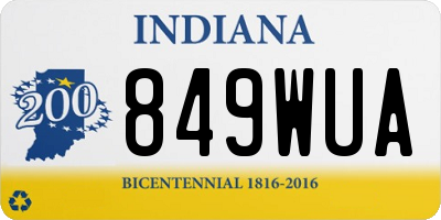 IN license plate 849WUA