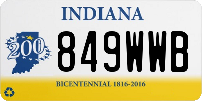 IN license plate 849WWB