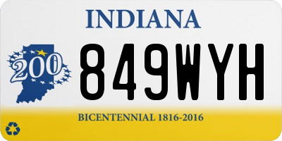 IN license plate 849WYH