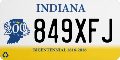 IN license plate 849XFJ