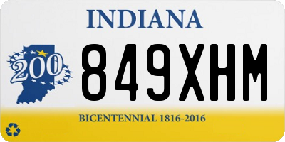 IN license plate 849XHM