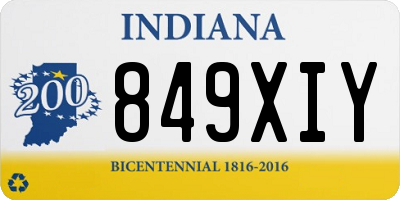 IN license plate 849XIY