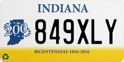 IN license plate 849XLY