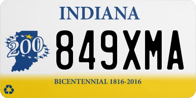 IN license plate 849XMA
