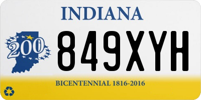 IN license plate 849XYH