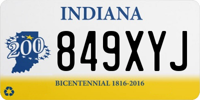 IN license plate 849XYJ