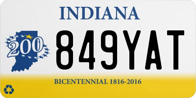 IN license plate 849YAT
