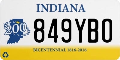 IN license plate 849YBO