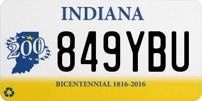 IN license plate 849YBU