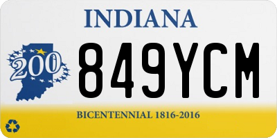 IN license plate 849YCM