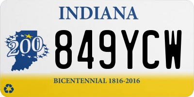 IN license plate 849YCW