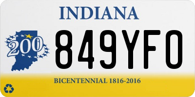 IN license plate 849YFO