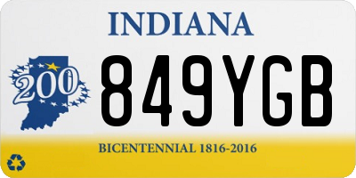 IN license plate 849YGB