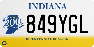 IN license plate 849YGL