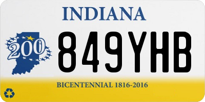 IN license plate 849YHB