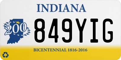 IN license plate 849YIG
