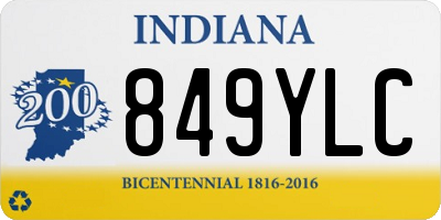 IN license plate 849YLC