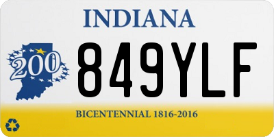 IN license plate 849YLF