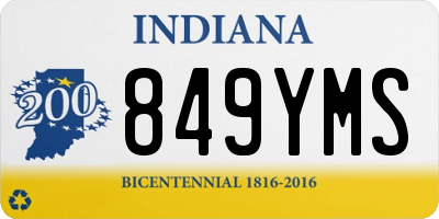 IN license plate 849YMS