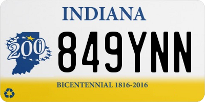 IN license plate 849YNN