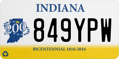IN license plate 849YPW