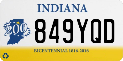 IN license plate 849YQD