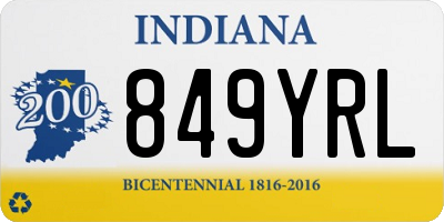 IN license plate 849YRL