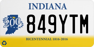 IN license plate 849YTM