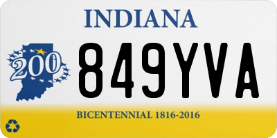 IN license plate 849YVA