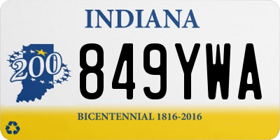 IN license plate 849YWA