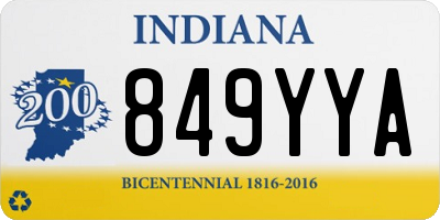 IN license plate 849YYA