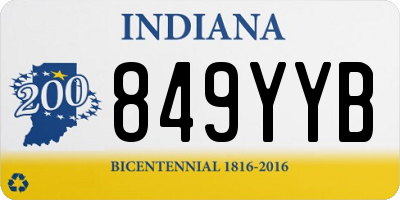 IN license plate 849YYB